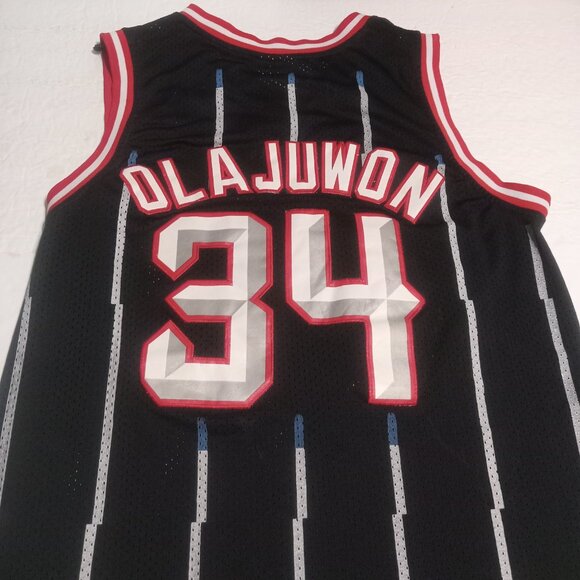 Adidas Men's Hardwood Classics Hakeem Olajuwon Houston Rockets BBall Jersey M - Picture 2 of 8